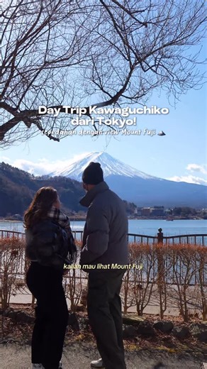 Kintan & Revy | Hangout, Travel, Food & Lifestyle on Instagram: "DAY TRIP KE KAWAGUCHIKO, SEPEDAHAN VIEW MOUNT FUJI! One of our Japan's trip highlight was cycling around Kawaguchiko surrounded by Mount Fuji's view 🥹🥹 Another highlight: Kita internetan gak ada drama dan koneksinya aman karena pake Java eSIM powered by JavaMiFi @javaesim @javamifi definisi pilihan terbaik buat internetan di luar negeri karena 100% Jaminan Connect, True Unlimited, dan High Speed Data Up To 500 mbps. Pas landing l