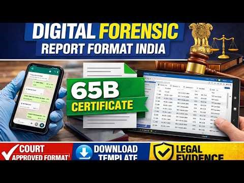 Indian Court Approved Digital Evidence Report Format | Digital Forensics Full Guide #forensicacademy