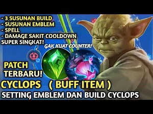 SUPER SINGKAT ULTI CD AUTO KILL SET BUILD CYCLOPS TERSAKIT 2025 EMBLEM ITEM CYCLOPS