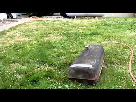 Removing Rust from a JD Tractor Model A Gas Tank