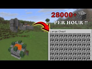 Minecraft 1.21+ Easy Cobblestone Farm Tutorial - Fully Automatic