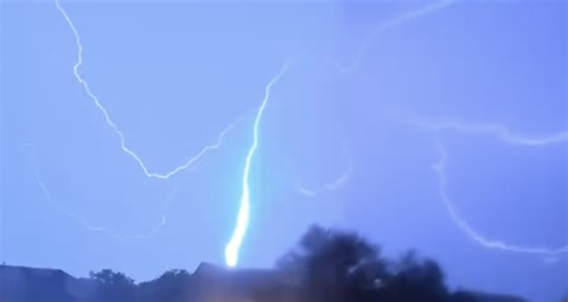 Lexington Skies Alight as Powerful Storm South Carolina Rages On