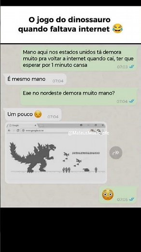 Quem nunca jogou o jogo do dinossauro quando ficava sem internet