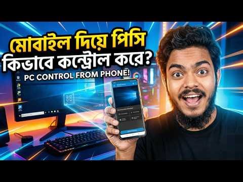 How to Control PC from Phone | মোবাইল দিয়ে কম্পিউটার কন্ট্রোল করার উপায়
