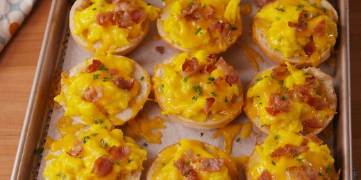 Breakfast Bagel Bites Make Serving A Brunch Crowd Easier Than Ever