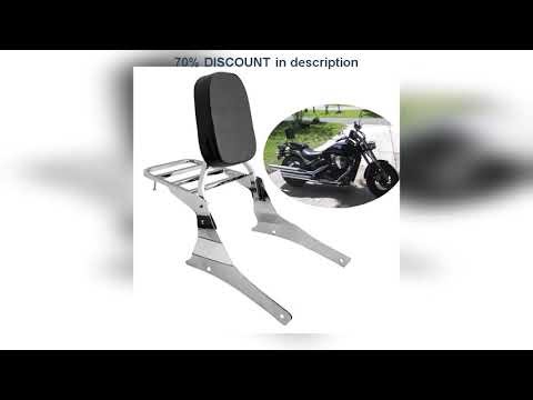 A must-have product! Motorcycle Luggage Rack Sissy Bar Rear Passenger Backrest For Suzuki Intruder