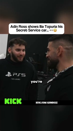 Adin Ross Shows UFC Champ His BULLETPROOF Secret Service Car! 🤯 #iliatopuria #adinross
