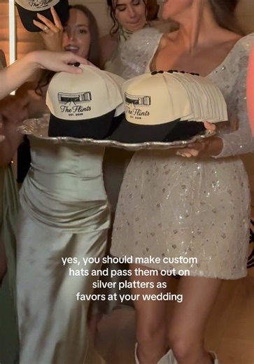 Unique Custom Hats as Wedding Favors