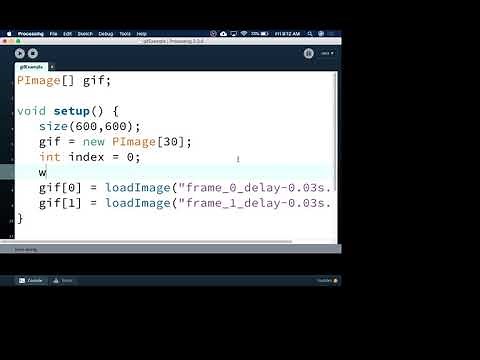Loading and showing an animated GIF image
