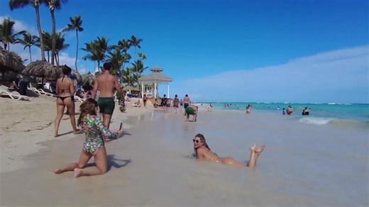 🏖Playa Bávaro Beach Walk Punta Cana 🇩🇴 | From Bahia Principe to Hard Rock 🏨 .. #playa #puntacana #southamerica