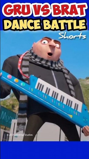 Gru vs Brat | Dance Battle Shorts #despicableme #dancebattle #shorts