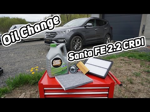 How to change oil and all filters - SantaFE 2.2 CRDI - OIL SERVICE