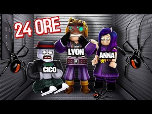 PASSO 24 ORE NELL'ASCENSORE PAUROSO SU ROBLOX HORROR!