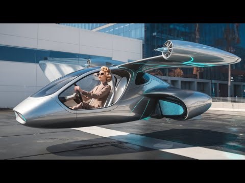 2050 Future World Flying Car revolution_AI Film