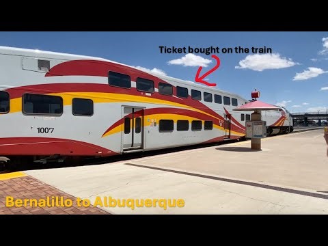 Ticket bought on the train? New Mexico Rail Runner Express from Bernalillo to Downtown Albuquerque