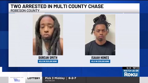 Three county chase in N.C. leads to drug trafficking arrests