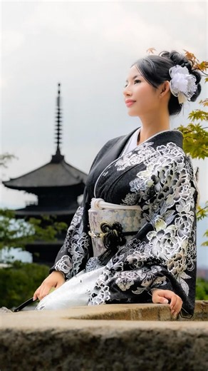 Street photography in Kyoto 📸✨#kyoto #kimono