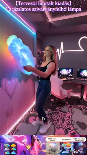 🌩️ Unod a sima lámpákat? Itt a varázslatos 💡 Fantázia Villámfelhő Lámpa, amely egyetlen gombnyomással vihart, szivárványfényt és lebegő felhőhatást teremt a szobádban! 😍 ✨ Miért imádják a magyarok? 1️⃣ Limitált dizájn – nem jön szembe minden lakásban 👀 2️⃣ Élő felhő villám effekt – instant WOW-hatás minden vendégnél ⚡ 3️⃣ 16 színmód applikációs vezérlés – te irányítod a hangulatot 🎨 4️⃣ Puha felhő textúra – nappal dekor, este hangulatfény ☁️ 💖 Tökéletes hálóba, nappaliba, gyerekszobába vag