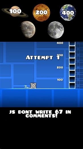 How high would a cube bounce on different planets with different gravities? 😳 #shorts #geometrydash