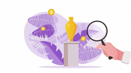 Interactive Animation Showcasing a Magnifying Glass Effect on a