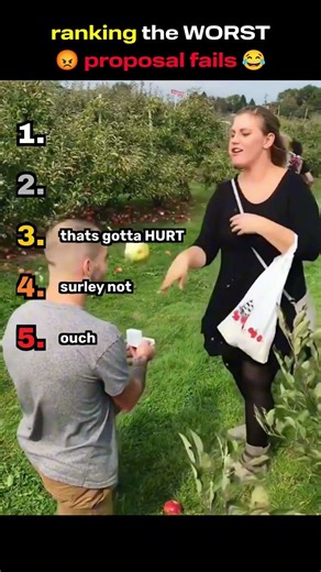 ranking the WORST wedding proposal fails! #proposal #fails #funny