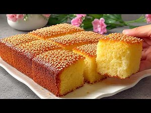 Grandma's orange cake with 2 eggs in 5 minutes! It melts in your mouth! Simple and delicious