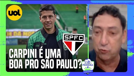 'THIAGO CARPINI É O MAIOR CAMPEÃO SEM TÍTULO DE 2023', DIZ PVC SOBRE NOVO TÉCNICO DO SÃO PAULO. #futebol #thiagocarpini #saopaulofc | UOL Esporte