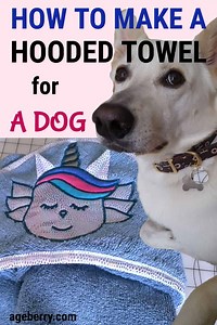 How to sew a personalized dog drying coat/towel