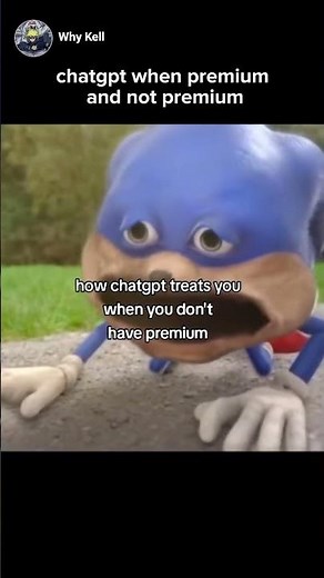 How ChatGPT Treats Me Free User vs Premium User Comparison.#ChatGPT #ChatGPTPlus #OpenAI#meme #sonic