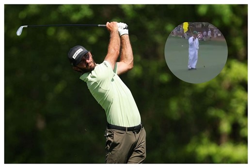 Max Homa's drive hits Masters' field caddie in a bizarre accident