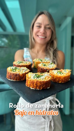 6.8M views · 66K reactions | 凌ROLLO DE ZANAHORIA BAJO EN HIDRATOS...