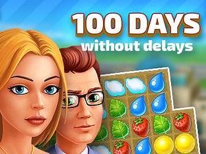 100 Days Without Delays Match 3 - Free on GameTop