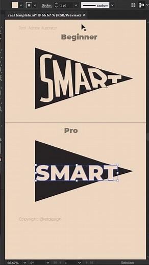 Adobe illustrator text effect trick using width tool and brush #graphicdesign #adobeillustrator