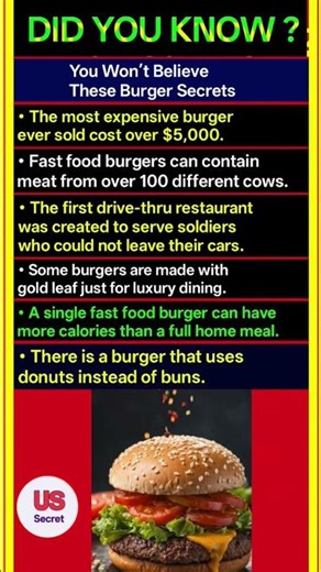 You Won’t Believe These Burger Secrets