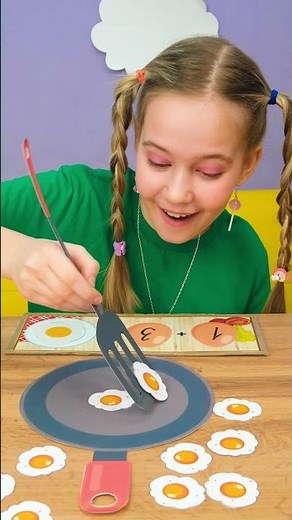 Egg Counting Game 🍳 Fun Learning for Kids🥚 #shorts #reverse