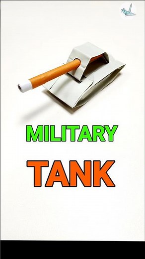 How to make a Military Tank paper craft 🤯🔥 , diy Easy Tutorial #shorts #shortvideo #origami