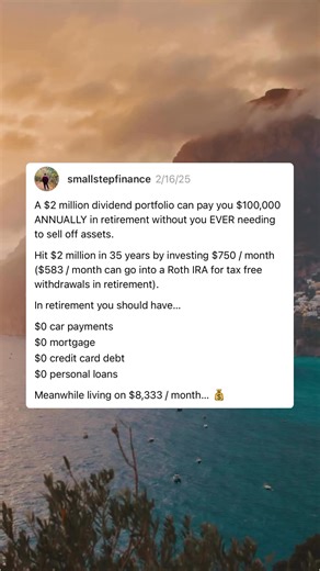 Dividends can be a powerful method to earn a retirment income off your investment portfolio. While dividends can always be cut or suspended entirely, look for dividend paying stocks that continue rise at least with inflation. | Small Step Finance