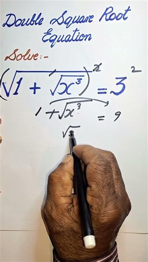 Double Square Root Equation #maths #mathematics #shorts