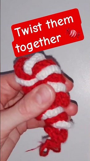 🍭 Magic Crochet Candy Cane 🎄 Super Fast Tutorial #crochet #diy #tutorial #christmas #candy