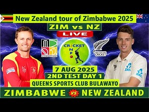 Zimbabwe vs New Zealand | ZIM vs NZ | Day 1 of 2nd Test Between New Zealand vs Zimbabwe | NZ vs ZIM