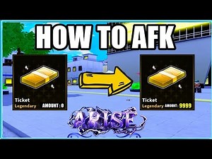 The Best AFK Method To Get Tickets In Arise Crossover Roblox
