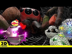 Pacman & Chain Chomp VS GIANT VENOMOUS SPIDER