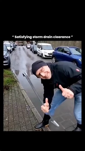 Prem Prakash on Instagram: "What looks like a simple “oddly satisfying” moment is actually a crucial part of urban flood management. Storm drains are designed to quickly channel rainwater off streets and into underground drainage systems, but when leaves, mud, and debris block the grates, entire roads can flood within minutes. This isn’t just an inconvenience — standing water can damage road surfaces, reduce vehicle traction, cause hydroplaning accidents, and overwhelm nearby homes. When someone