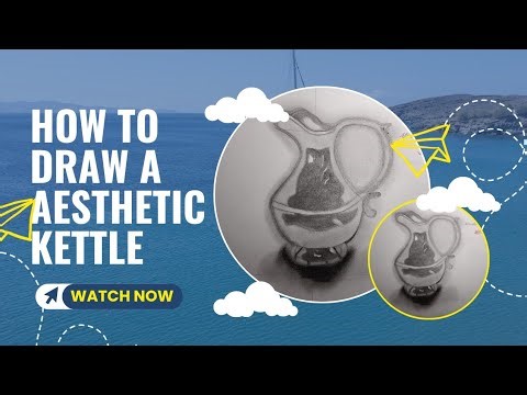 Kettle Drawing for Beginners I Easy Kitchen Object Drawing