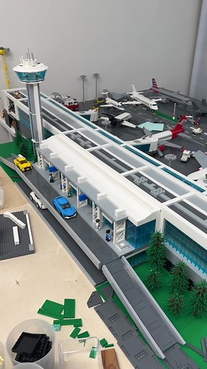 LEGO Airport Updates! #lego #legoairport #legoairplane #legocity #legotiktok #legotiktok #legos #afol #legomoc #hugelegoairport