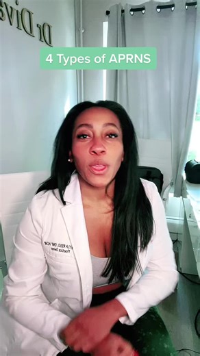 4 Types of APRNs #aprn #nursepractitioner #advancedpracticenurse #advancedprovider #registerednurse