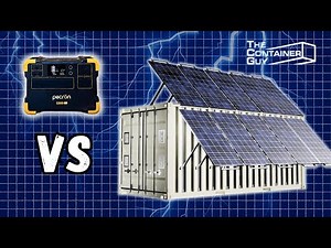 Solar Showdown: $450K Hybrid Shipping Container vs. $1300 Pecron Battery Pack