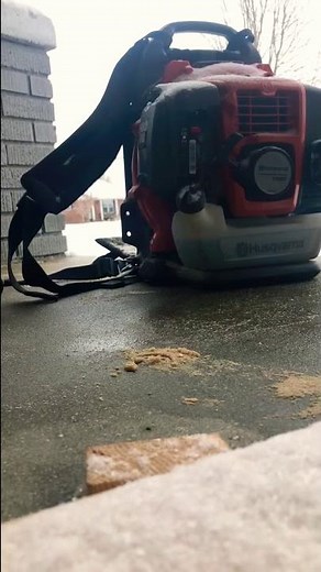 “REAL” COLD START Husqvarna 150BT BACKPACK BLOWER