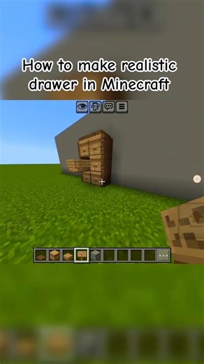 how to make realistic drawer in Minecraft #shorts#gaming#minecraft