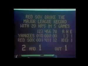 6/17/1977-6/19/1977 Red Sox set MLB home run records, 16 in 3 games vs. Yankees, 21 in 5 games total